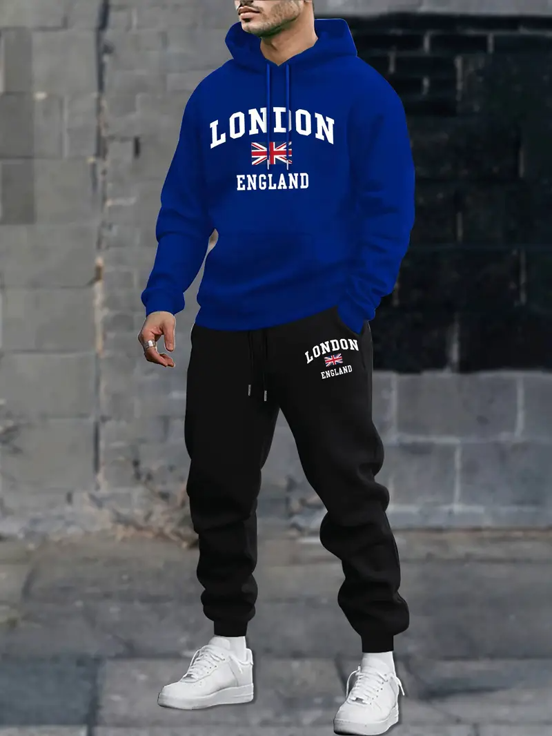 Kit Blusa e Calça de Moletom London England EFEB