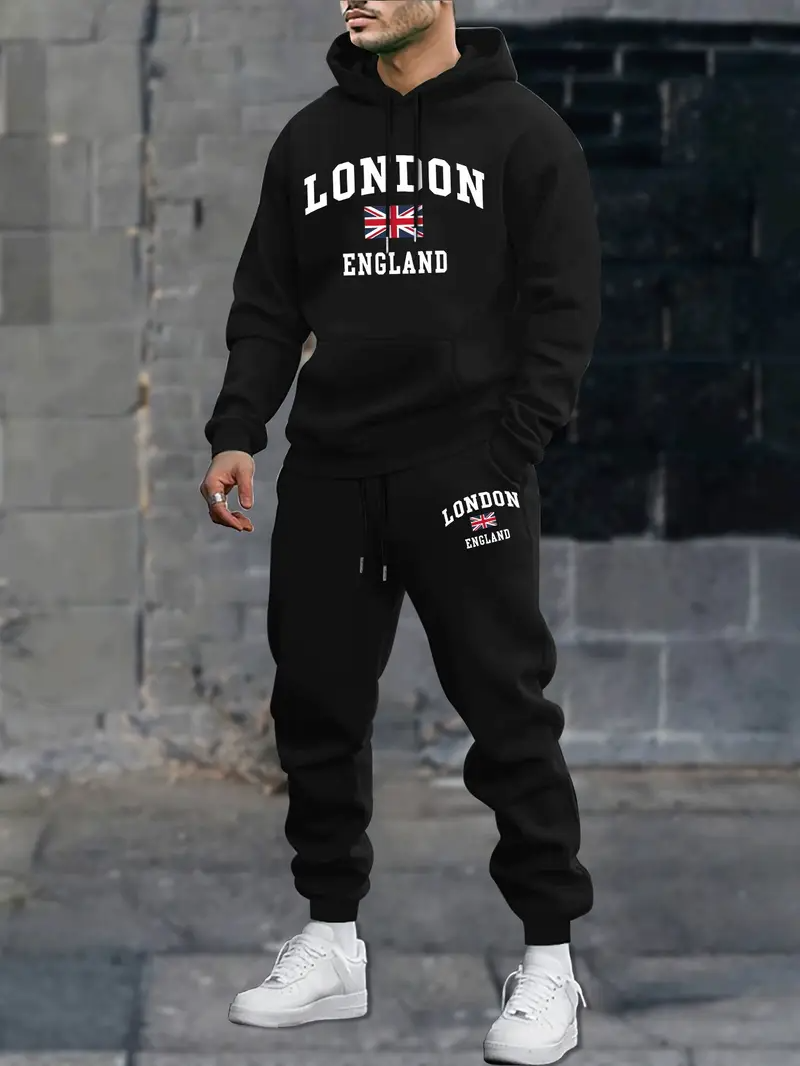 Kit Blusa e Calça de Moletom London England EFEB