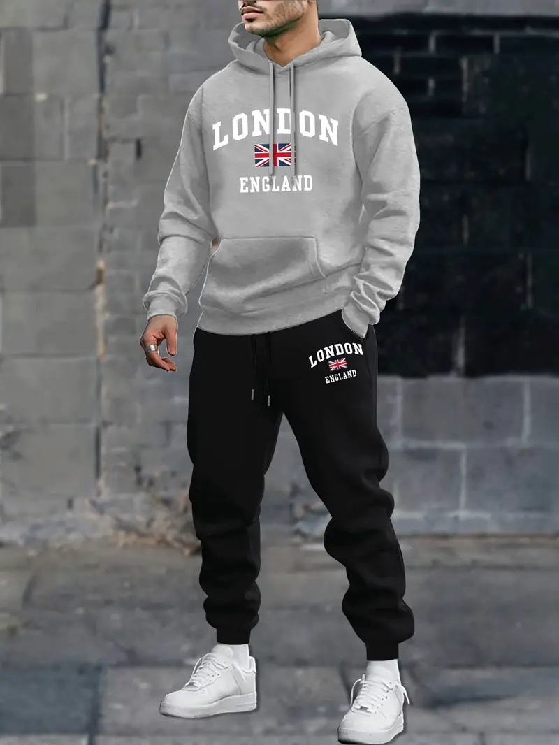 Kit Blusa e Calça de Moletom London England EFEB